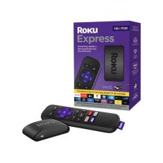 Roku Express Streaming Player Full Hd - Com Controle Remoto E Cabo Hdm
