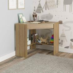 Mesa de Estudos Infantil 76,5x76,5x74,5cm Atlantis Amendoa