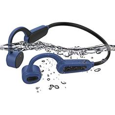 Fone de ouvido esportivo sem fio Bluetooth 5.0, fone de ouvido de natação à prova d'água IPX8, reprodutor de MP3 de natação de 16 GB, fone de ouvido de condução óssea/orelha aberta com alça