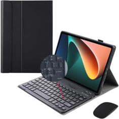 HAOWSTRANG® Capa De Teclado Para Tablet Redmi Pad SE 11" 2023, Com Teclado E Mouse, Teclado Destacável Sem Fio Bluetooth Layout ABNT2