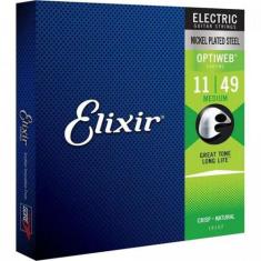 Encordoamento Para Guitarra .011 Optiweb 19102 Elixir F002