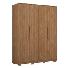 Guarda Roupa Casal Attore 4 Portas com Pés - Demartêz, Amêndola