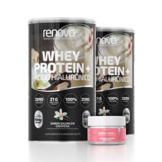 WheyProtein Renova Be + Ácido Hialurônico Loja Oficial 2unid, Baunilha