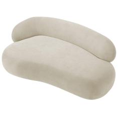 Divã Recamier Luxo Canadá 200cm Lado Direito Bouclé Adj Decor Bege