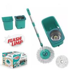 MOP PRO Flash Limp Esfregão Giratorio Centrifuga Spin 360 Balde com Du