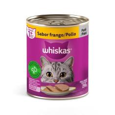 Ração Úmida Whiskas Lata para Gatos Adultos Sabor Frango 290g