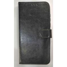 Capa Capinha Carteira moto g8 power Xt2041 6.4 Cores lisa - HHW, preto