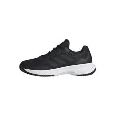 adidas Tênis masculino Gamecourt 2.0, Preto/Preto/Cinza, 45