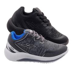 Kit 2 Tênis Esporte Infantil Menino Cadarço Dia a Dia Escola-Masculino