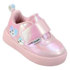 Tênis Infantil Pampili Yumi 721.005 Led Holográfico-Feminino