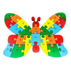 Quebra-Cabeça Borboleta MDF - Toy Mix
