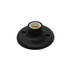 Plafon Taschibra E-27 Em Porcelana Preto