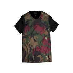 Camiseta Estilosa Camuflada Exército Colors Marrom-Masculino