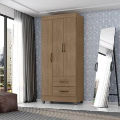 Guarda-roupa Lite 3 Portas 2 Gavetas Carvalho/Oak