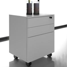 Gaveteiro para Escritório com Rodizío 3 Gavetas ME4148 Tecnomobili, Br