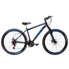 Bicicleta Aro 29 Woltz Aço Carbono Freios A Disco Garfo com Suspensão,