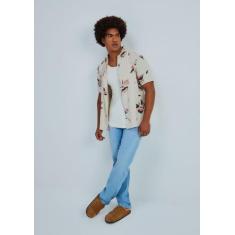 Calça Jeans Masculina Tradicional Com Elastano - hering, 040, Azul cla