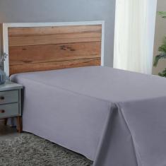Lençol Super King 100% Algodão Sem Elástico Prime Percal 300 Fios Cama