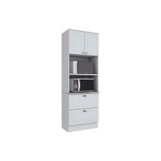 Paneleiro De Cozinha Americana 2 Portas E 2 Gavetas (2 Fornos) 71,5cm Branco - Henn