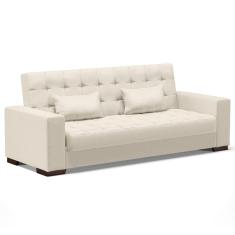 Sofá Cama para Sala de Estar Lisboa Corino Bege - Ibiza
