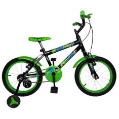 Bicicleta Infantil Aro 16 Kls K10 Roda Alumínio, Preto, Verde