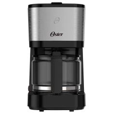 Cafeteira Elétrica Oster OCAF300 19 Xícaras Preto com Inox Jarra 0,75L Filtro Reutilizável 110V