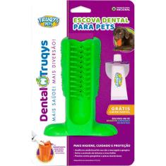 Escova Dental Truqys Pets Verde para Cães - Tam. G