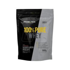 100% Pure Whey Refil 900G Probiótica Suplemento Alimentar
