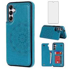 Asuwish Capa de telefone para Samsung Galaxy A54 5G com protetor de tela de vidro temperado e carteira de couro flip suporte suporte para cartão de crédito acessórios de celular A 54 54A SM A546U 2023
