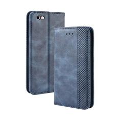 Capa para iPhone 6/iPhone 6S, capa flip carteira de couro para iPhone 6/iPhone 6S, capa magnética retrô para telefone, capa carteira com compartimentos para cartões