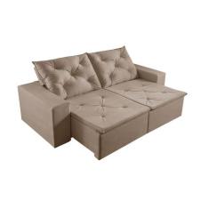 Sofá 3 Lugares Retrátil e Reclinável Martins M-181 Veludo - Martins Es