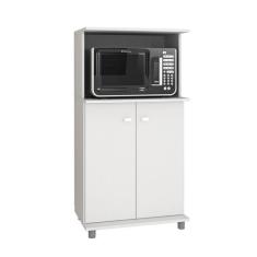 Balcão Multiuso Cozinha 2 Portas 61x116x39 cm Branco - Tecnomobili