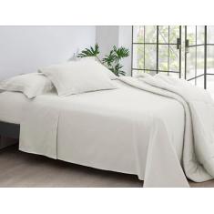 Jogo de Cama King Satinée 300 Fios Off White Kacyumara