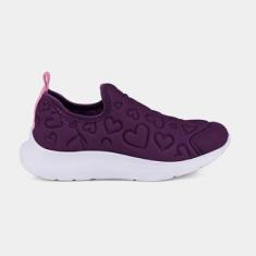 Tênis Infantil Bibi Action Roxo de Coração-Feminino