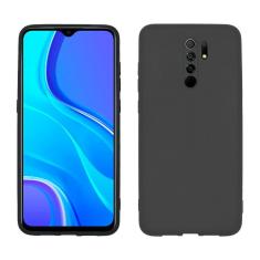 Capa protetora de silicone Smartphone Xiaomi Redmi 9, preto 