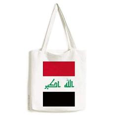 Bolsa de lona com bandeira nacional da Ásia, bolsa de compras casual