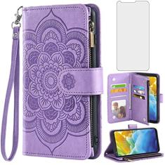 Asuwish Capa de telefone para LG Stylo 4 capa carteira com protetor de tela de vidro temperado e suporte flip para cartão de crédito celular Stylo4 Plus LGstylo4 Sylo4 Style 04 4+ Q Stylus Alpha