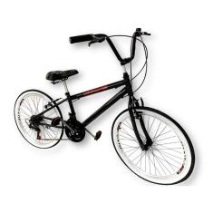 Bicicleta aro 26 mtb guidão alto 18 marchas estilo bmx