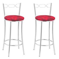 Kit 2 Banquetas Cromadas Bc51-b E502 - TRE PARONI