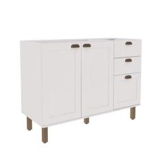 Armário de Cozinha Modulada Balcão de Pia 1,20m 2 Portas 3 Gavetas 153