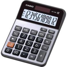 Calculadora de mesa 12 dígitos prata - mx-120b-s4-dc - CASIO