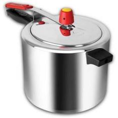 Panela de Pressão Polida Eirilar 7L - Alumínio - 80 KPA, Alumínio, 7 l