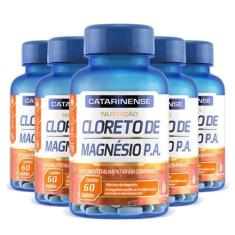 Kit 5 Cloreto de Magnésio P.A. Catarinense 60 Comprimidos