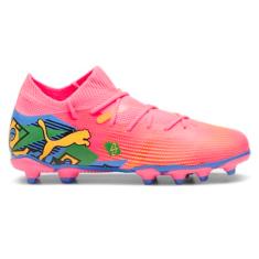 PUMA Tênis infantil unissex Future Firm Artificial Ground, Puma Brilho do pôr do sol - PUMA preto, 6 Big Kid