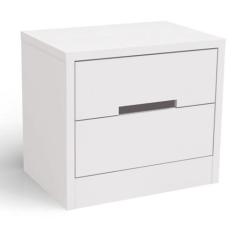 Mesa de Cabeceira S822 Kappesberg 2 Gavetas Branco