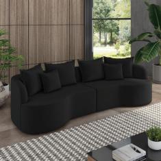Sofá 3 Lugares Orgânico Living 250cm Mersa Veludo K01 - D'Rossi - D Ro