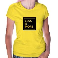 Baby Look Less is More - Foca na Moda, Amarelo, M