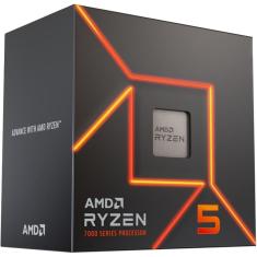 Processador AMD Ryzen 5 7600 AM5, 3.8 GHz, 6 Cores - 12 Threads, 32MB Cache, MB100-100001015BOX  AMD