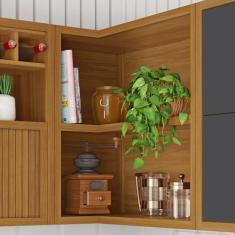 Armário Aéreo De Canto 1 Prateleira Baronesa E Imperatriz 100% Mdf - N