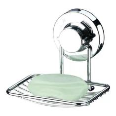 Porta Sabonete Saboneteira Com Ventosa Banheiro Cromado - 4003 Future